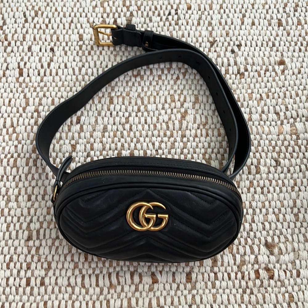 Gucci Belt Bag GG Marmont Matelassé Leather